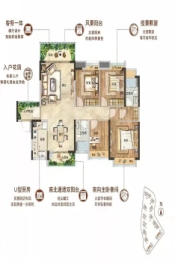 奥园誉景湾4室2厅1厨2卫建面124.00㎡