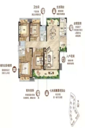 奥园誉景湾4室2厅1厨2卫建面142.00㎡