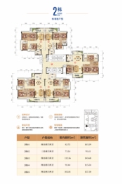 卧龙五洲世纪城4室2厅1厨2卫建面91.00㎡